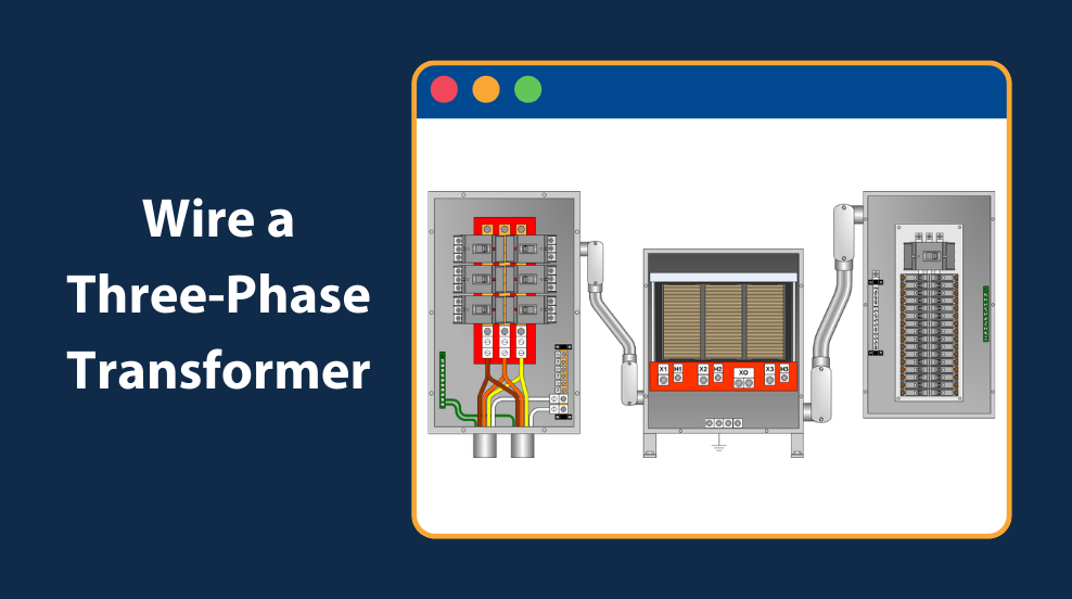 Wire 3-Phase Transformer Template